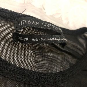 Mesh xs long sleeve top urban outfitters